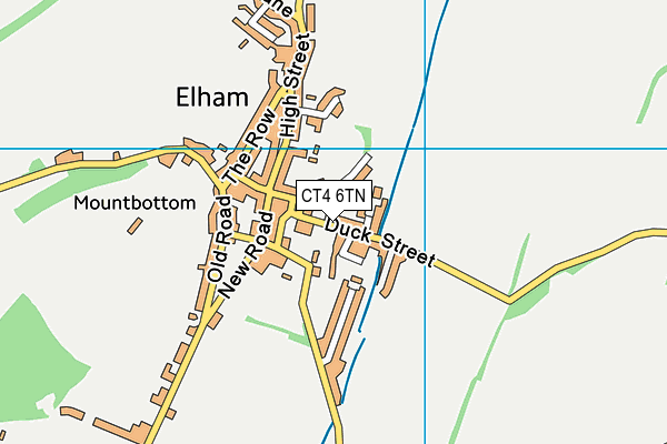 CT4 6TN map - OS VectorMap District (Ordnance Survey)