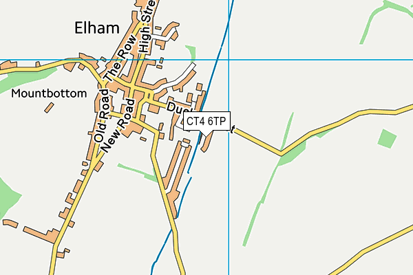 CT4 6TP map - OS VectorMap District (Ordnance Survey)