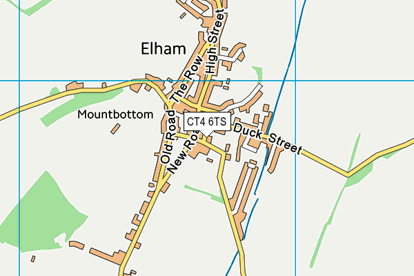 CT4 6TS map - OS VectorMap District (Ordnance Survey)