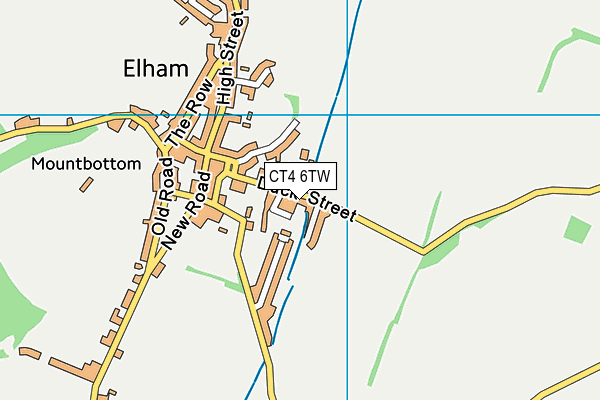 CT4 6TW map - OS VectorMap District (Ordnance Survey)