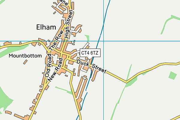 CT4 6TZ map - OS VectorMap District (Ordnance Survey)