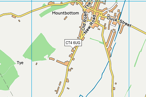 CT4 6UG map - OS VectorMap District (Ordnance Survey)