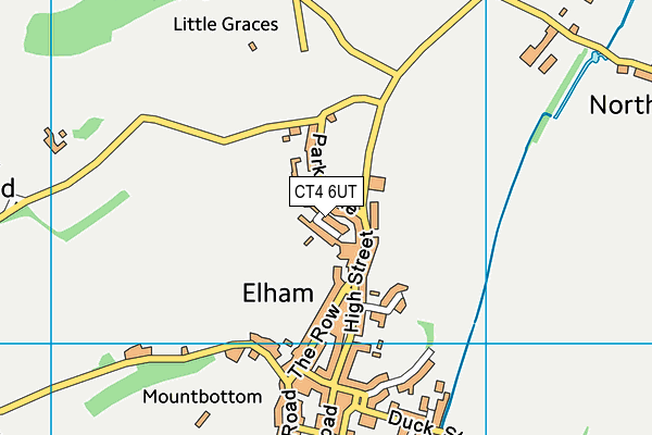 CT4 6UT map - OS VectorMap District (Ordnance Survey)