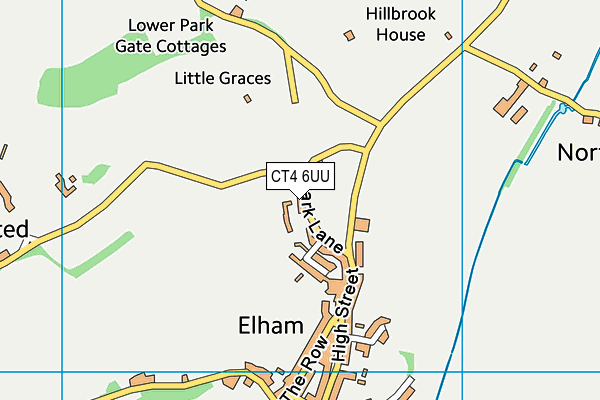 The Gore (Elham) map (CT4 6UU) - OS VectorMap District (Ordnance Survey)