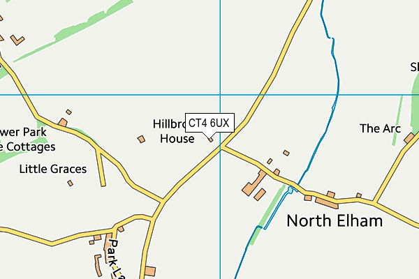 CT4 6UX map - OS VectorMap District (Ordnance Survey)