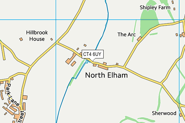 CT4 6UY map - OS VectorMap District (Ordnance Survey)