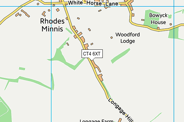 CT4 6XT map - OS VectorMap District (Ordnance Survey)