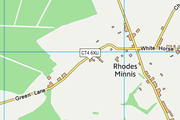 CT4 6XU map - OS VectorMap District (Ordnance Survey)