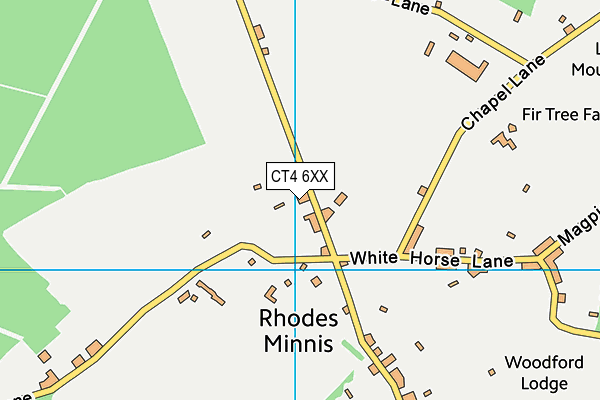 CT4 6XX map - OS VectorMap District (Ordnance Survey)