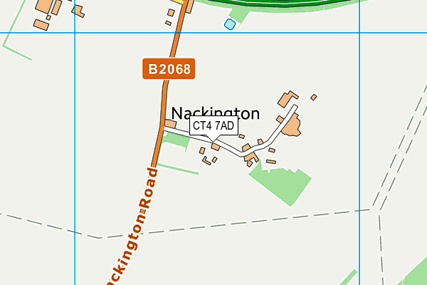 CT4 7AD map - OS VectorMap District (Ordnance Survey)