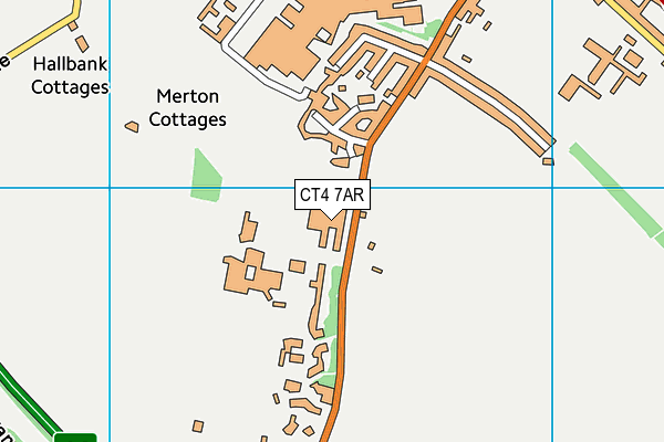 CT4 7AR map - OS VectorMap District (Ordnance Survey)