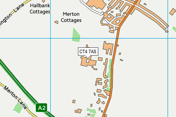 Simon Langton Grammar School for Boys map (CT4 7AS) - OS VectorMap District (Ordnance Survey)