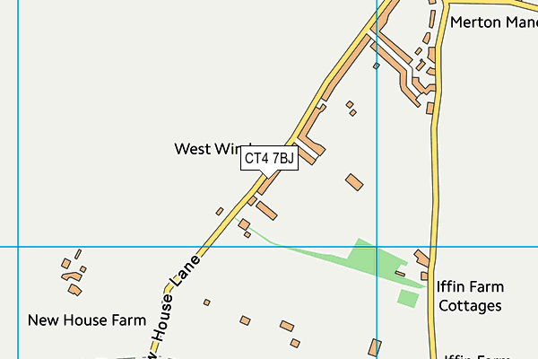 CT4 7BJ map - OS VectorMap District (Ordnance Survey)