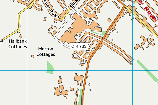 CT4 7BS map - OS VectorMap District (Ordnance Survey)