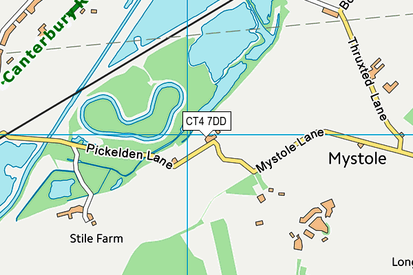 CT4 7DD map - OS VectorMap District (Ordnance Survey)