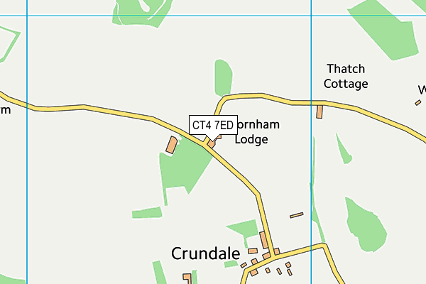 CT4 7ED map - OS VectorMap District (Ordnance Survey)