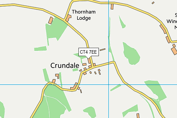 CT4 7EE map - OS VectorMap District (Ordnance Survey)