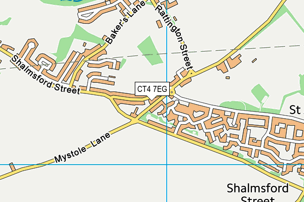 CT4 7EG map - OS VectorMap District (Ordnance Survey)