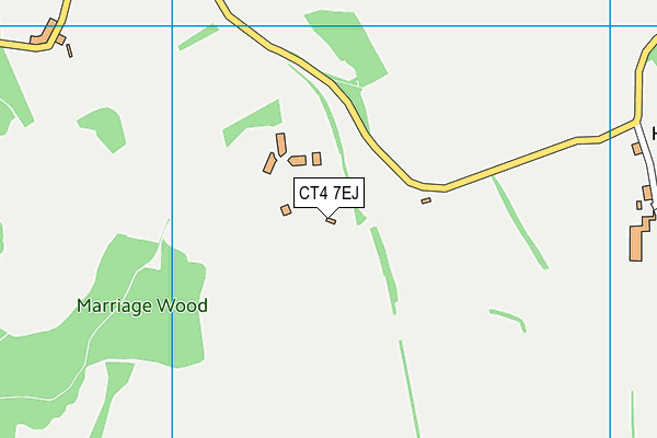 CT4 7EJ map - OS VectorMap District (Ordnance Survey)