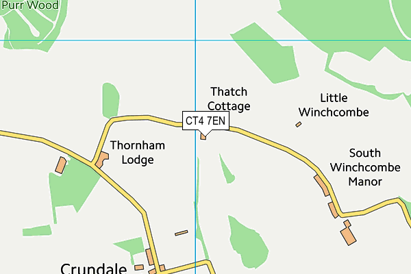 CT4 7EN map - OS VectorMap District (Ordnance Survey)