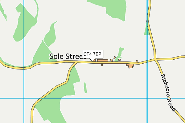 CT4 7EP map - OS VectorMap District (Ordnance Survey)