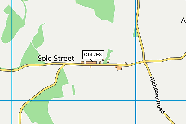 CT4 7ES map - OS VectorMap District (Ordnance Survey)