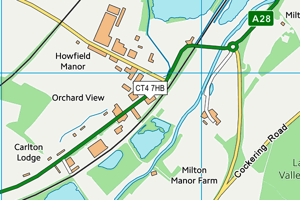 CT4 7HB map - OS VectorMap District (Ordnance Survey)