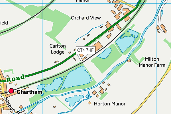 CT4 7HF map - OS VectorMap District (Ordnance Survey)