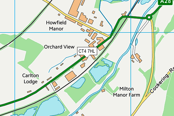 CT4 7HL map - OS VectorMap District (Ordnance Survey)