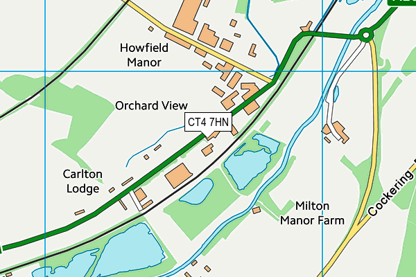 CT4 7HN map - OS VectorMap District (Ordnance Survey)