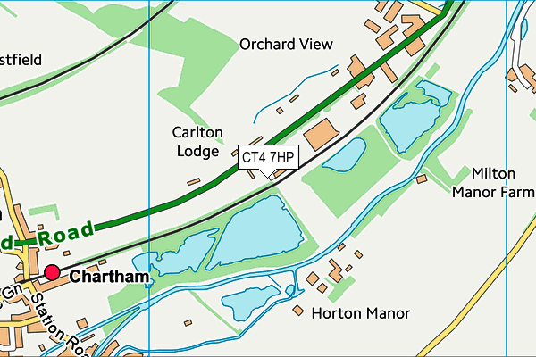 CT4 7HP map - OS VectorMap District (Ordnance Survey)