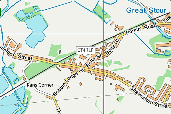 CT4 7LF map - OS VectorMap District (Ordnance Survey)