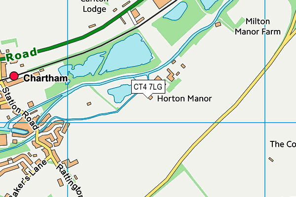 CT4 7LG map - OS VectorMap District (Ordnance Survey)