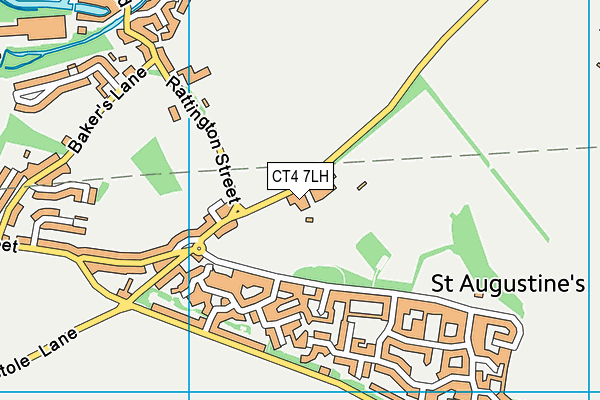 CT4 7LH map - OS VectorMap District (Ordnance Survey)