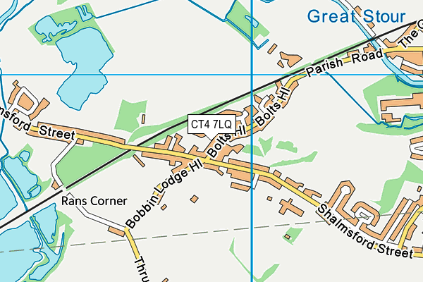 CT4 7LQ map - OS VectorMap District (Ordnance Survey)