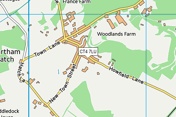 CT4 7LU map - OS VectorMap District (Ordnance Survey)