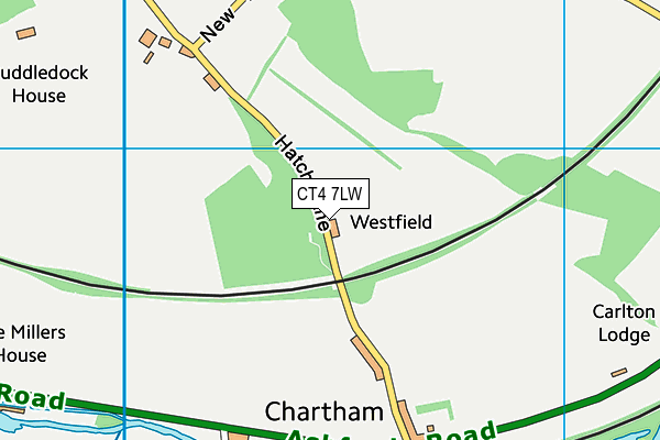 CT4 7LW map - OS VectorMap District (Ordnance Survey)