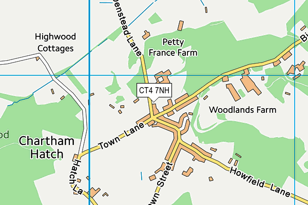 CT4 7NH map - OS VectorMap District (Ordnance Survey)