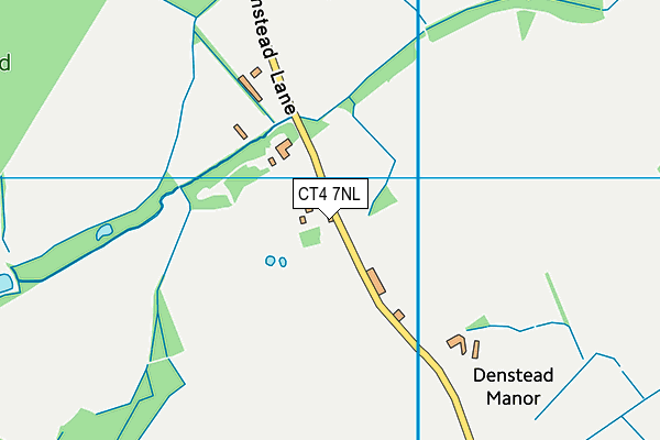 CT4 7NL map - OS VectorMap District (Ordnance Survey)
