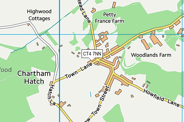 CT4 7NN map - OS VectorMap District (Ordnance Survey)