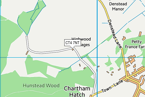 CT4 7NT map - OS VectorMap District (Ordnance Survey)