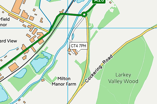 CT4 7PH map - OS VectorMap District (Ordnance Survey)