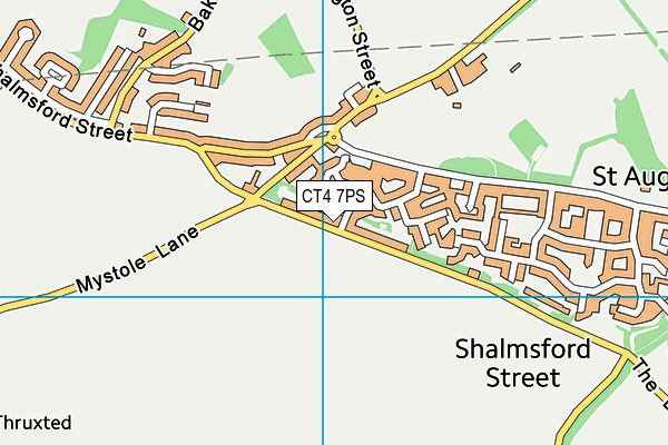 CT4 7PS map - OS VectorMap District (Ordnance Survey)