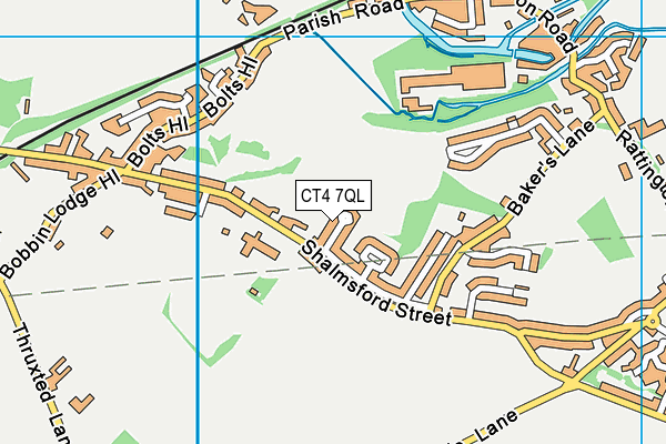 CT4 7QL map - OS VectorMap District (Ordnance Survey)
