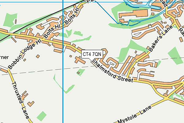 Chartham Primary School map (CT4 7QN) - OS VectorMap District (Ordnance Survey)