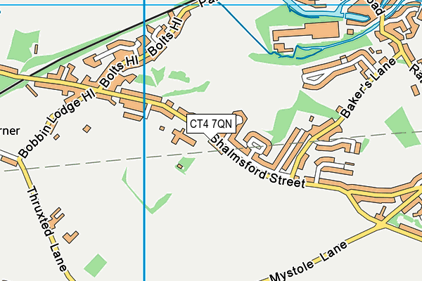 CT4 7QN map - OS VectorMap District (Ordnance Survey)