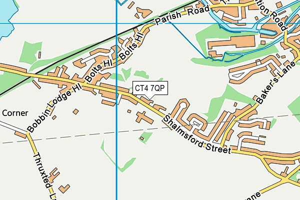 CT4 7QP map - OS VectorMap District (Ordnance Survey)