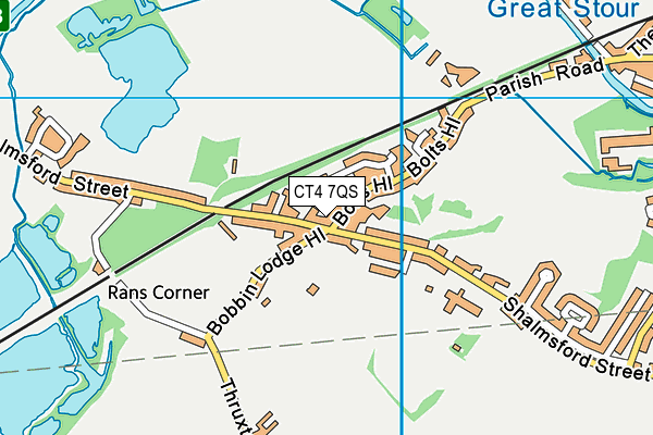 CT4 7QS map - OS VectorMap District (Ordnance Survey)