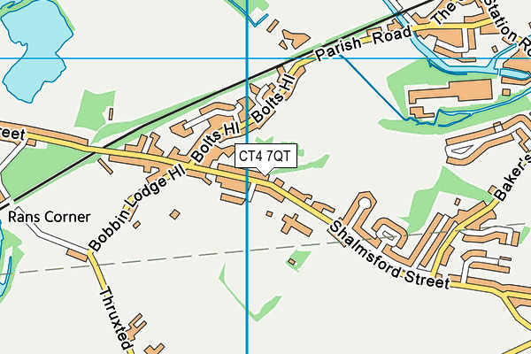 CT4 7QT map - OS VectorMap District (Ordnance Survey)