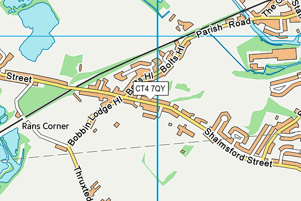 CT4 7QY map - OS VectorMap District (Ordnance Survey)